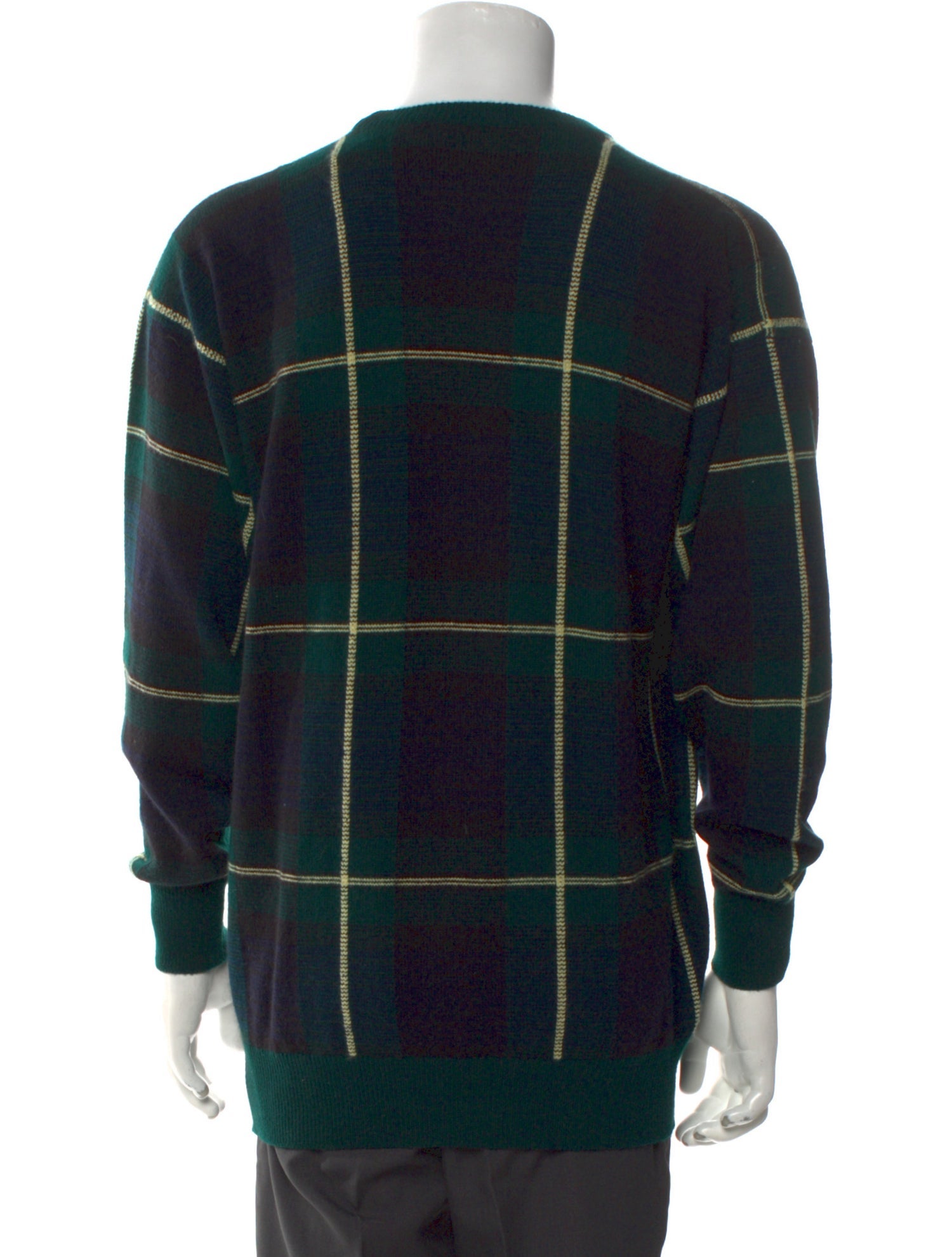 Saks Fifth Avenue Cashmere Plaid Print Pullover